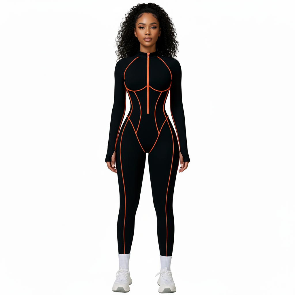 Yoga Bodysuits Women Breathable Workout Sets Gym Clothes Push up Fitness Running Sportwear Sexy Zipper Leggings Suit