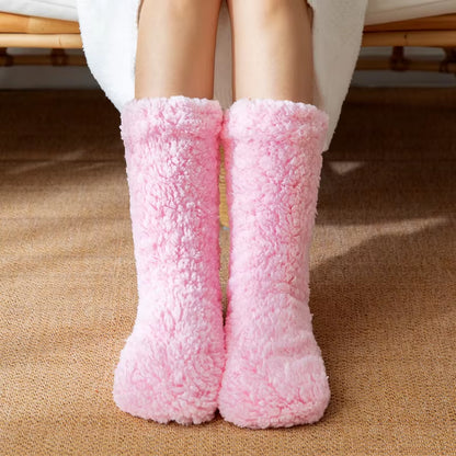 Thickened Thermal Socks Women Winter Warm Home Soft Thickened plus Velvet Sleeping anti Slip Floor Slipper Sock Halloween Gift